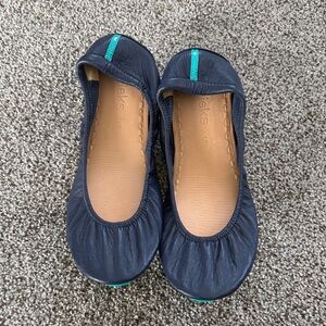 Tieks Navy Flats  - never worn size 10